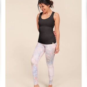 Rose Buddha astrological whimsical pastel leggings